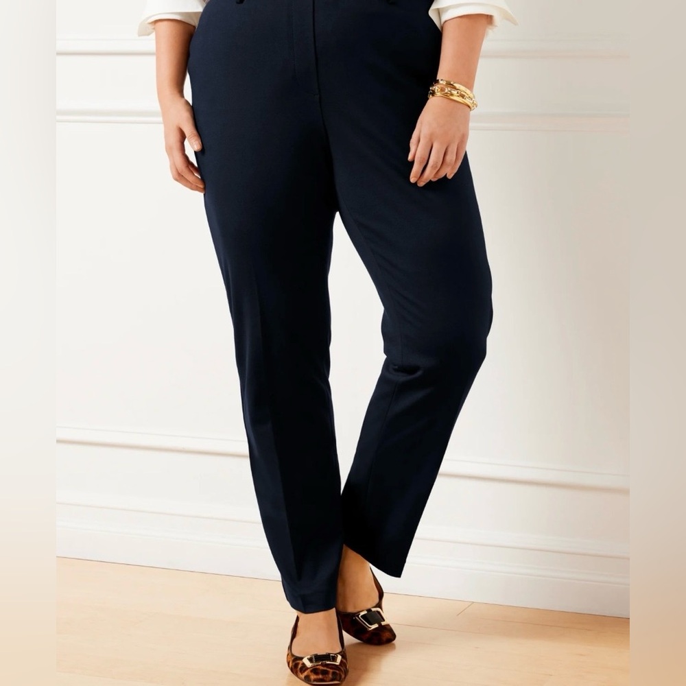 Talbots side zip Classic Black trousers Pants size 10